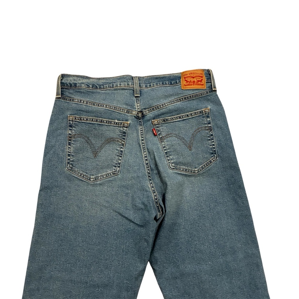 Levi's Jeans Women's 32 Blue Ribcage Straight Ankle LIKE NEW - Picture 6 of 10